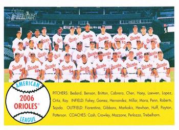 2007 Topps Heritage #408 Baltimore Orioles Front
