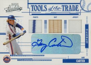 2005 Playoff Absolute Memorabilia - Tools of the Trade Autograph Swatch Triple #TT-57 Gary Carter Front