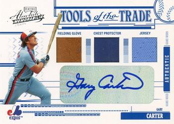 2005 Playoff Absolute Memorabilia - Tools of the Trade Autograph Swatch Triple #TT-91 Gary Carter Front