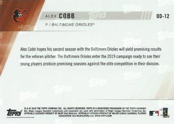 2019 Topps Now Road to Opening Day Baltimore Orioles #OD-12 Alex Cobb Back