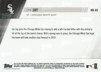 2019 Topps Now Road to Opening Day Chicago White Sox #OD-83 Jon Jay Back