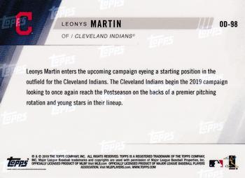 2019 Topps Now Road to Opening Day Cleveland Indians #OD-98 Leonys Martin Back