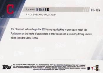 2019 Topps Now Road to Opening Day Cleveland Indians #OD-105 Shane Bieber Back