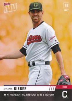 2019 Topps Now Road to Opening Day Cleveland Indians #ODB-9 Shane Bieber Front
