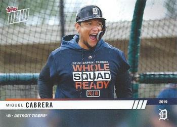 2019 Topps Now Road to Opening Day Detroit Tigers #OD-107 Miguel Cabrera Front