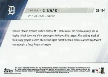 2019 Topps Now Road to Opening Day Detroit Tigers #OD-114 Christin Stewart Back