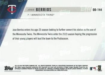 2019 Topps Now Road to Opening Day Minnesota Twins #OD-144 Jose Berrios Back