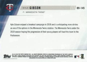 2019 Topps Now Road to Opening Day Minnesota Twins #OD-145 Kyle Gibson Back