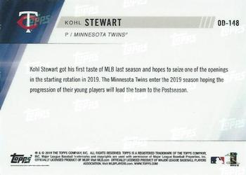 2019 Topps Now Road to Opening Day Minnesota Twins #OD-148 Kohl Stewart Back