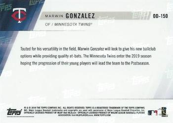 2019 Topps Now Road to Opening Day Minnesota Twins #OD-150 Marwin Gonzalez Back