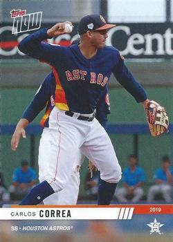 2019 Topps Now Road to Opening Day Houston Astros #OD-154 Carlos Correa Front