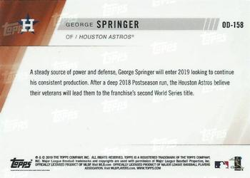 2019 Topps Now Road to Opening Day Houston Astros #OD-158 George Springer Back