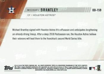 2019 Topps Now Road to Opening Day Houston Astros #OD-159 Michael Brantley Back
