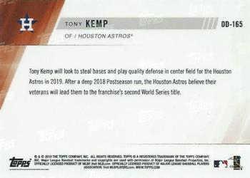 2019 Topps Now Road to Opening Day Houston Astros #OD-165 Tony Kemp Back