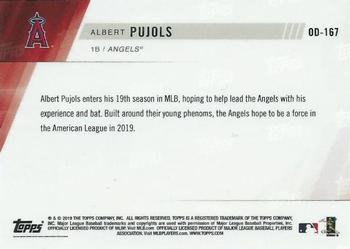 2019 Topps Now Road to Opening Day Los Angeles Angels #OD-167 Albert Pujols Back