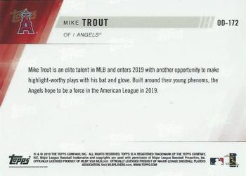 2019 Topps Now Road to Opening Day Los Angeles Angels #OD-172 Mike Trout Back