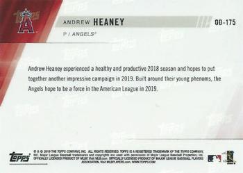 2019 Topps Now Road to Opening Day Los Angeles Angels #OD-175 Andrew Heaney Back