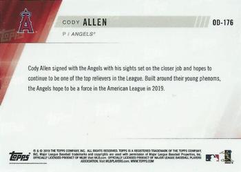2019 Topps Now Road to Opening Day Los Angeles Angels #OD-176 Cody Allen Back