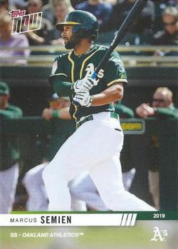 2019 Topps Now Road to Opening Day Oakland Athletics #OD-184 Marcus Semien Front