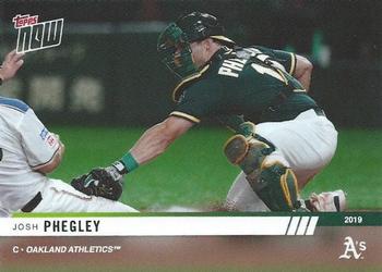 2019 Topps Now Road to Opening Day Oakland Athletics #OD-189 Josh Phegley Front