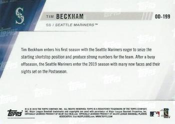 2019 Topps Now Road to Opening Day Seattle Mariners #OD-199 Tim Beckham Back