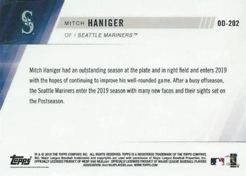 2019 Topps Now Road to Opening Day Seattle Mariners #OD-202 Mitch Haniger Back