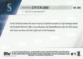 2019 Topps Now Road to Opening Day Seattle Mariners #OD-205 Hunter Strickland Back