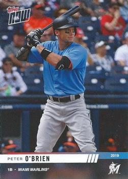 2019 Topps Now Road to Opening Day Miami Marlins #OD-241 Peter O'Brien Front