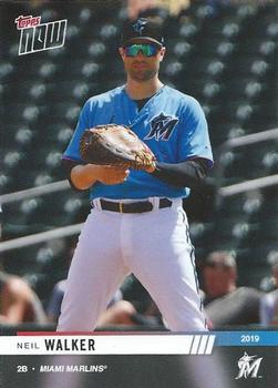 2019 Topps Now Road to Opening Day Miami Marlins #OD-242 Neil Walker Front