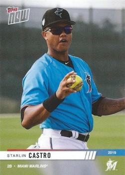 2019 Topps Now Road to Opening Day Miami Marlins #OD-243 Starlin Castro Front
