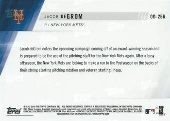 2019 Topps Now Road to Opening Day New York Mets #OD-256 Jacob deGrom Back