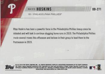 2019 Topps Now Road to Opening Day Philadelphia Phillies #OD-271 Rhys Hoskins Back
