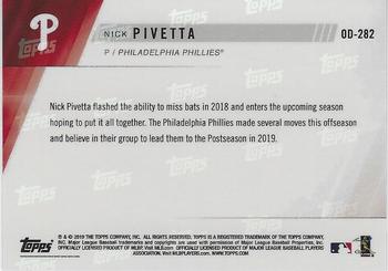 2019 Topps Now Road to Opening Day Philadelphia Phillies #OD-282 Nick Pivetta Back