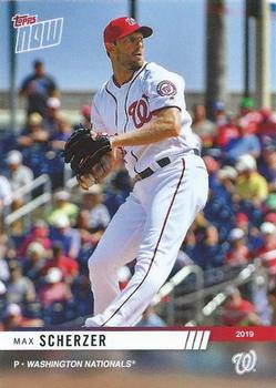 2019 Topps Now Road to Opening Day Washington Nationals #OD-292 Max Scherzer Front