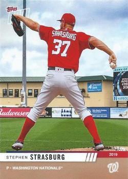 2019 Topps Now Road to Opening Day Washington Nationals #OD-293 Stephen Strasburg Front