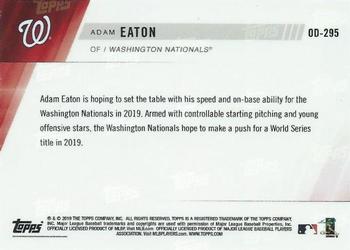 2019 Topps Now Road to Opening Day Washington Nationals #OD-295 Adam Eaton Back