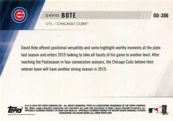 2019 Topps Now Road to Opening Day Chicago Cubs #OD-306 David Bote Back