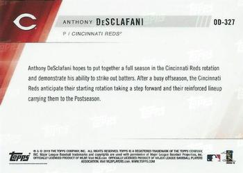 2019 Topps Now Road to Opening Day Cincinnati Reds #OD-327 Anthony DeSclafani Back