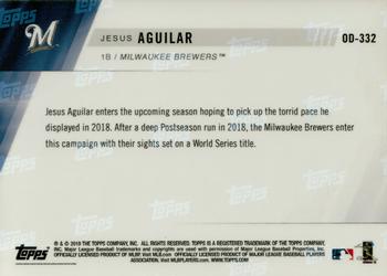 2019 Topps Now Road to Opening Day Milwaukee Brewers #OD-332 Jesus Aguilar Back