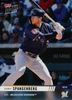 2019 Topps Now Road to Opening Day Milwaukee Brewers #OD-333 Cory Spangenberg Front