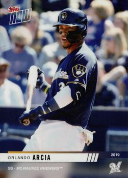 2019 Topps Now Road to Opening Day Milwaukee Brewers #OD-334 Orlando Arcia Front