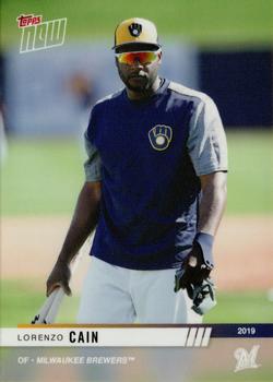 2019 Topps Now Road to Opening Day Milwaukee Brewers #OD-337 Lorenzo Cain Front