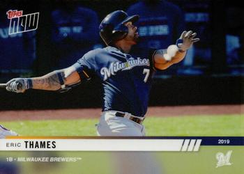2019 Topps Now Road to Opening Day Milwaukee Brewers #OD-339 Eric Thames Front