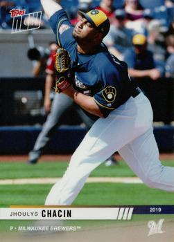 2019 Topps Now Road to Opening Day Milwaukee Brewers #OD-340 Jhoulys Chacin Front