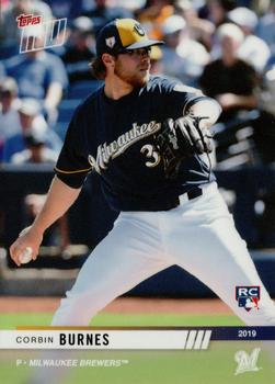 2019 Topps Now Road to Opening Day Milwaukee Brewers #OD-344 Corbin Burnes Front