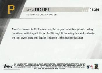 2019 Topps Now Road to Opening Day Pittsburgh Pirates #OD-349 Adam Frazier Back