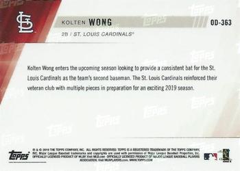 2019 Topps Now Road to Opening Day St. Louis Cardinals #OD-363 Kolten Wong Back
