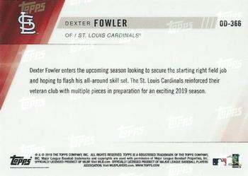 2019 Topps Now Road to Opening Day St. Louis Cardinals #OD-366 Dexter Fowler Back