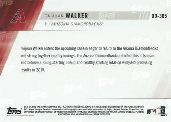 2019 Topps Now Road to Opening Day Arizona Diamondbacks #OD-385 Taijuan Walker Back
