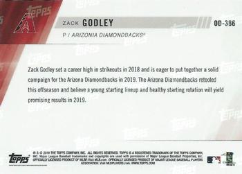 2019 Topps Now Road to Opening Day Arizona Diamondbacks #OD-386 Zack Godley Back